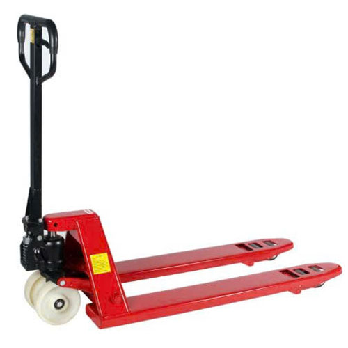Xe nâng tay thấp bánh nhựa