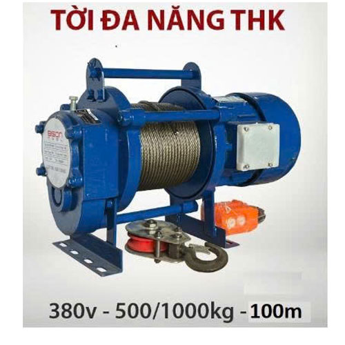 Tời đa năng THK 380V 500/1000kg 100M