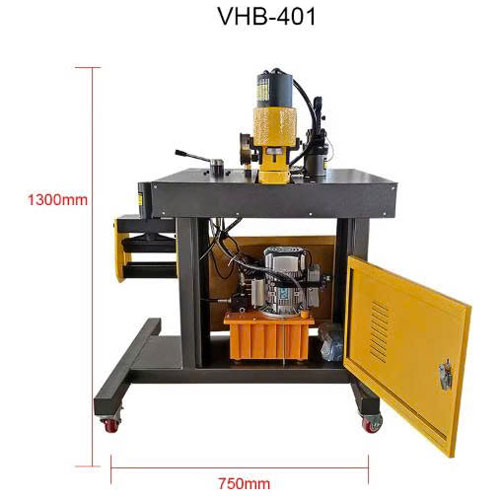 máy gia công thanh cái thủy lực vhb-401